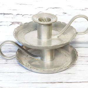 Vintage Denmark Candle Holders, Danmark Lysgaard Candlesticks, Tiny Chambers